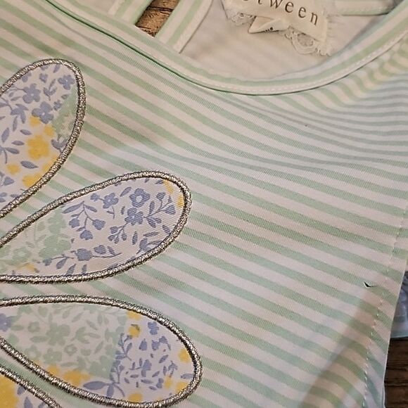 Flower stripe romper size 8 girls - Picture 4 of 6